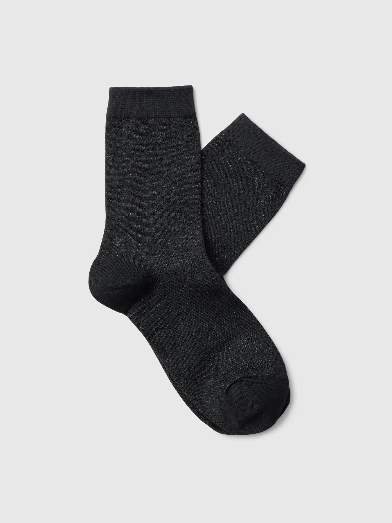 Selected Kim Glitter Sock - Black