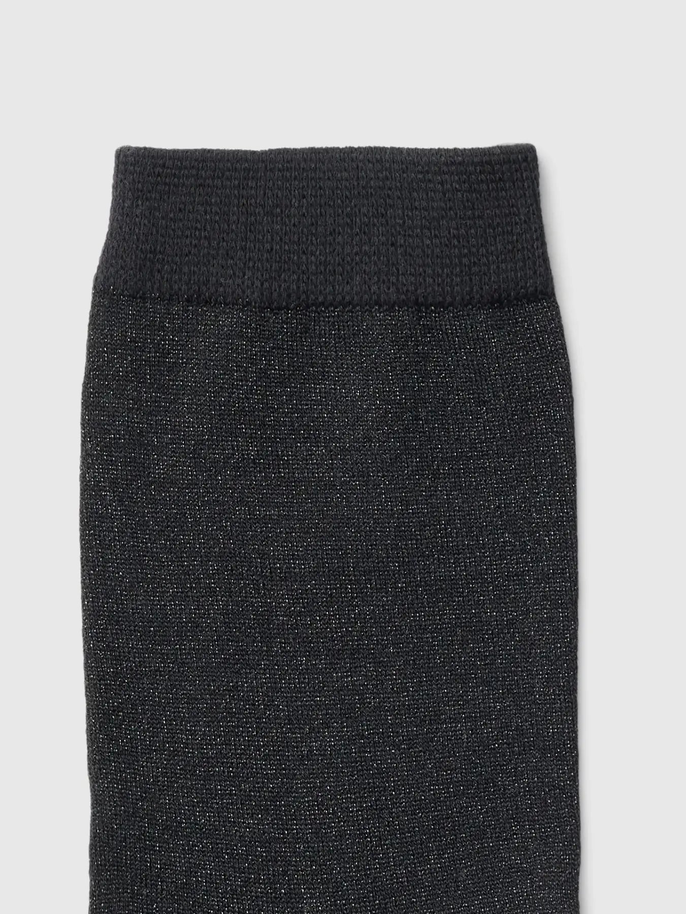 Selected Kim Glitter Sock - Black