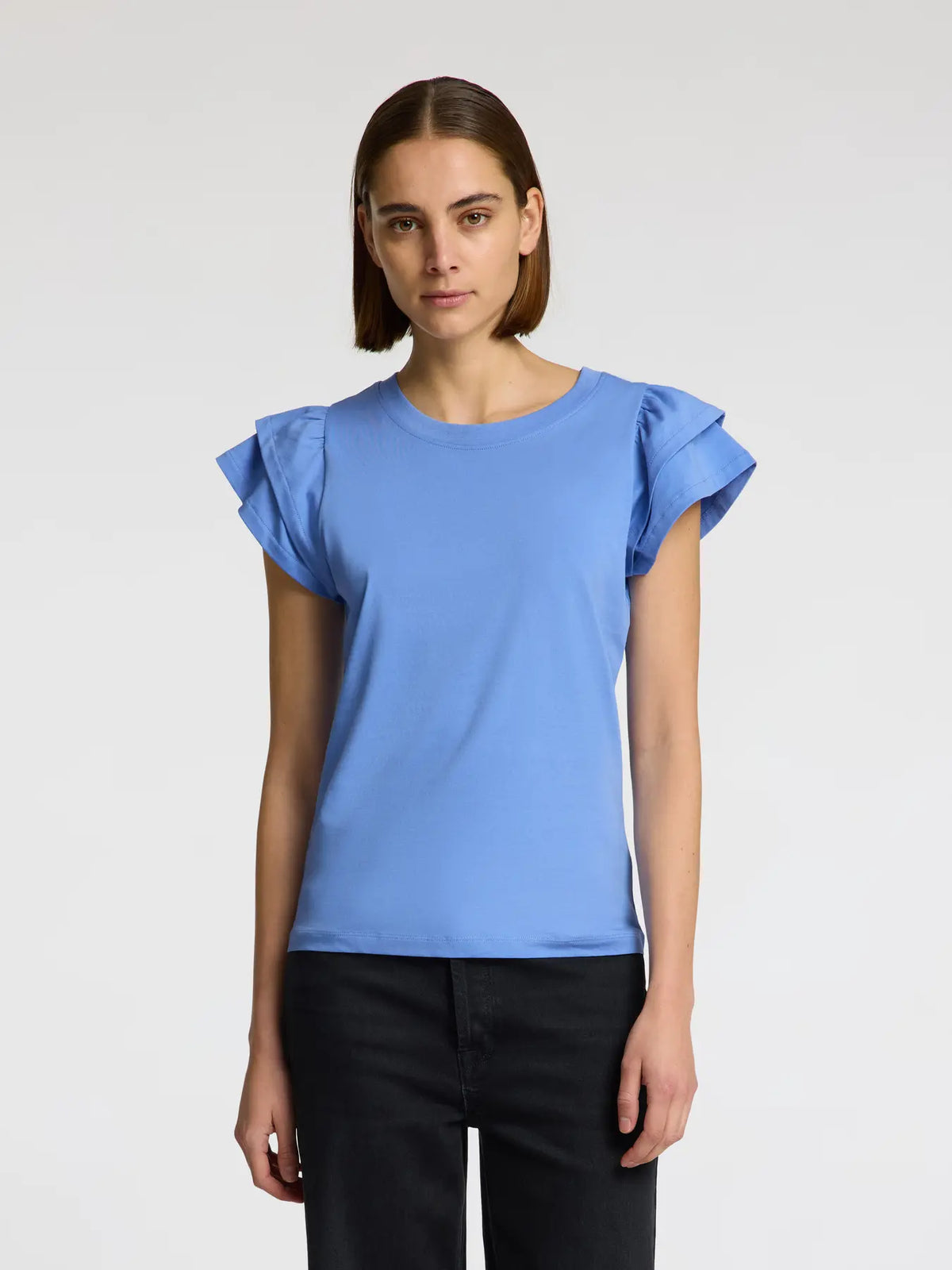 Selected Femme Camila Tee - Cornflower