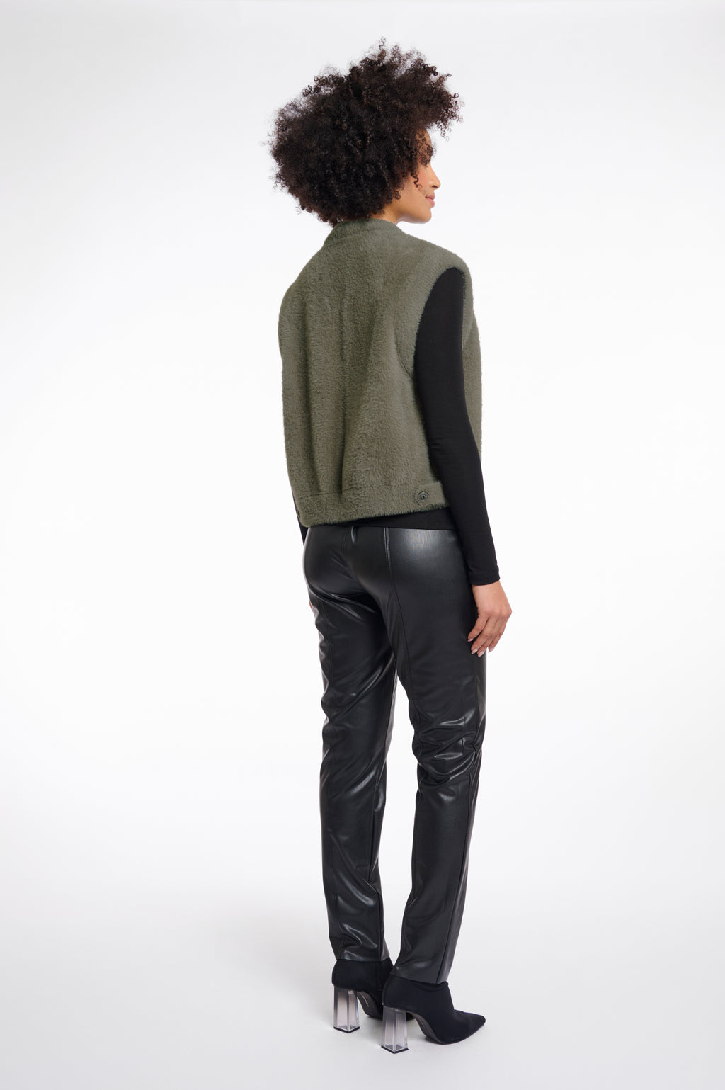 Rino & Pelle Elona Waistcoat - Green Ash
