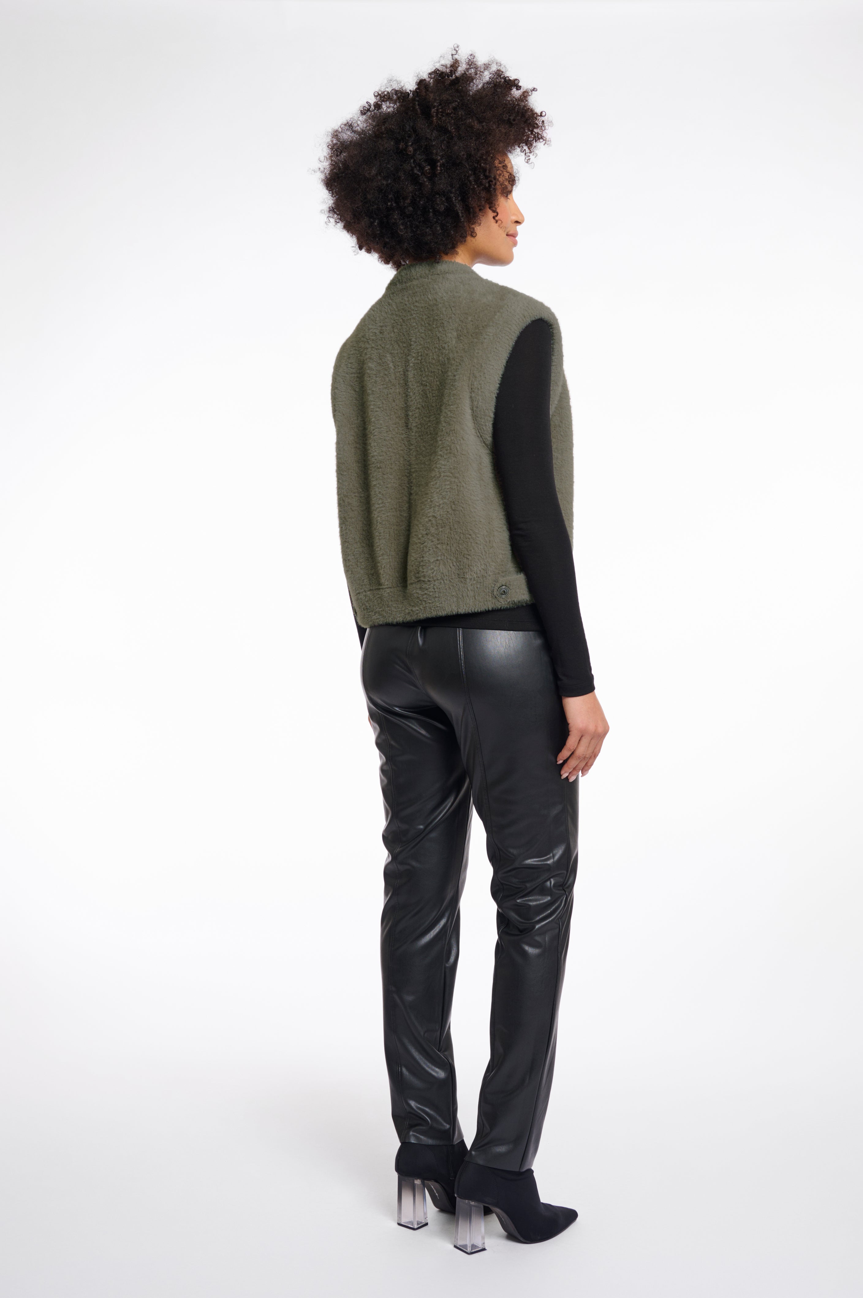 Rino & Pelle Elona Waistcoat - Green Ash