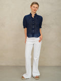 M.A.B.E Frani Emb Top - Indigo