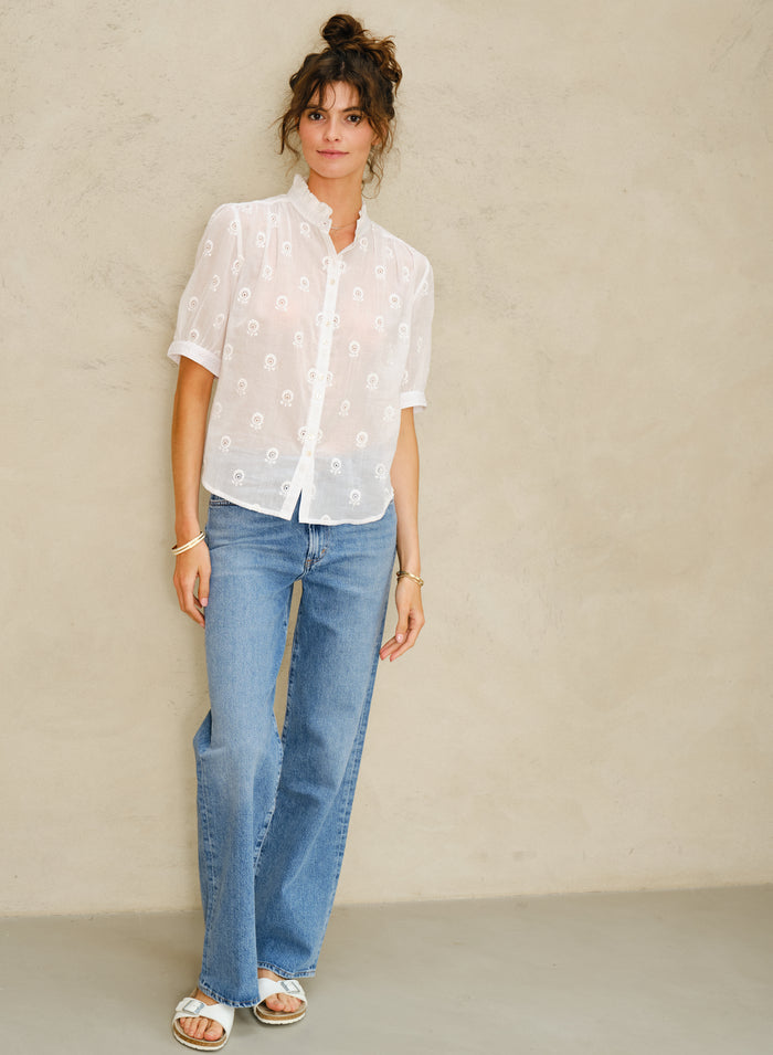 M.A.B.E Frani Blouse - White