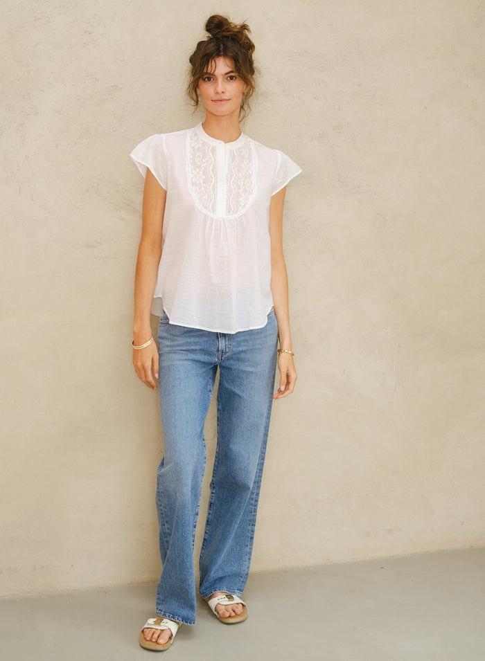 M.A.B.E Freya Blouse - White