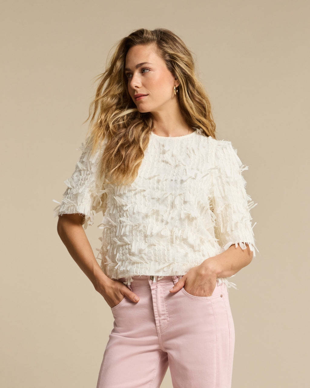 Red Button Fiona Frills Top