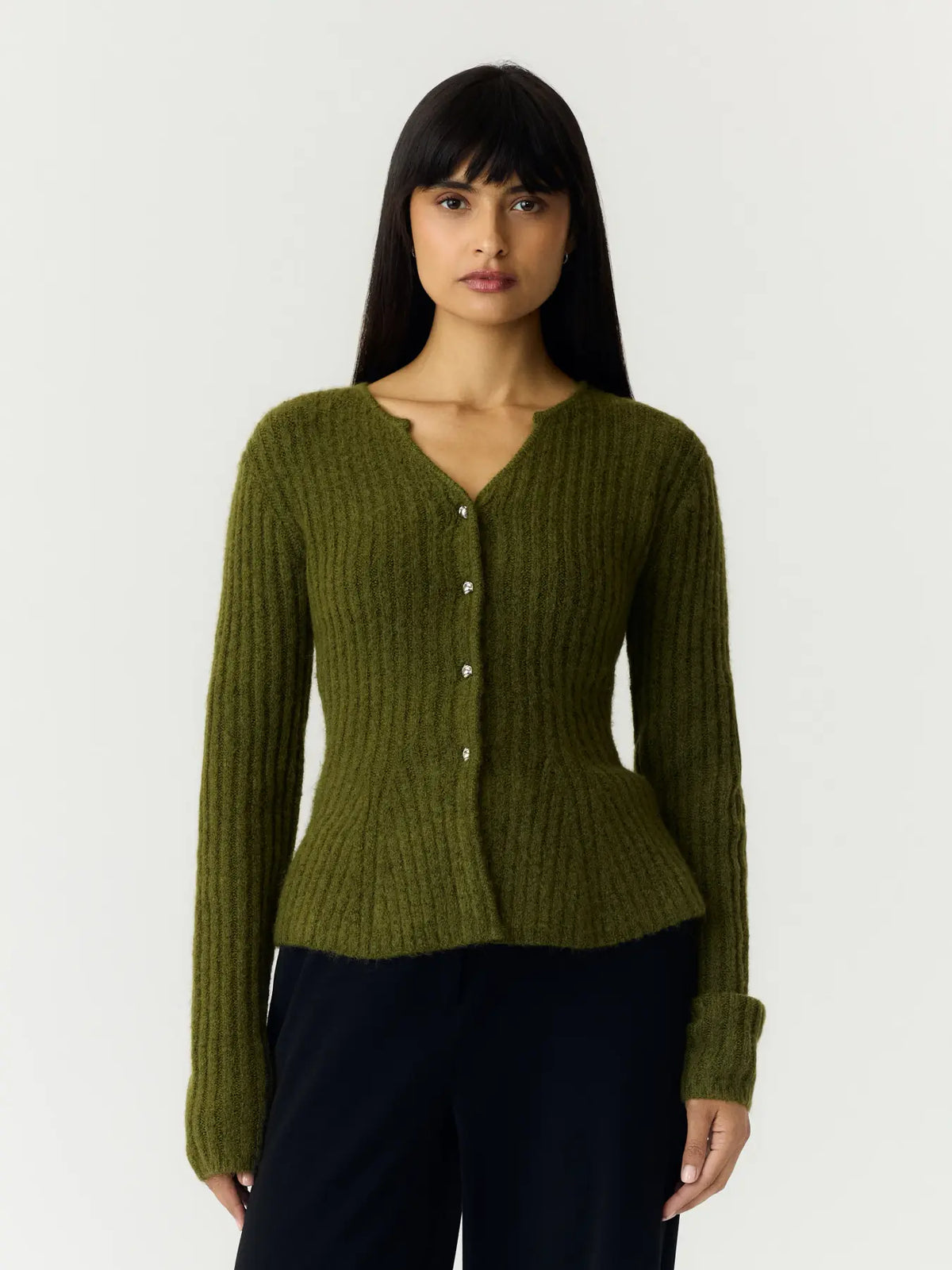 YAS Dolly Cardigan - Green