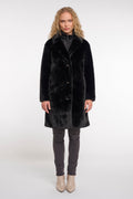 Rino & Pelle Geesje Faux Fur Coat - Black