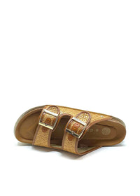 Genuins Raffia Sandals - Camel