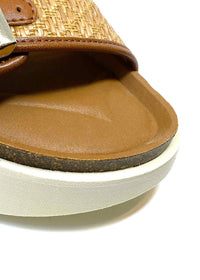 Genuins Raffia Sandals - Camel
