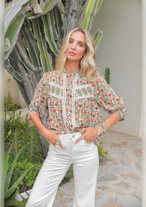 Jaase Bee Blouse - Harlowe Print