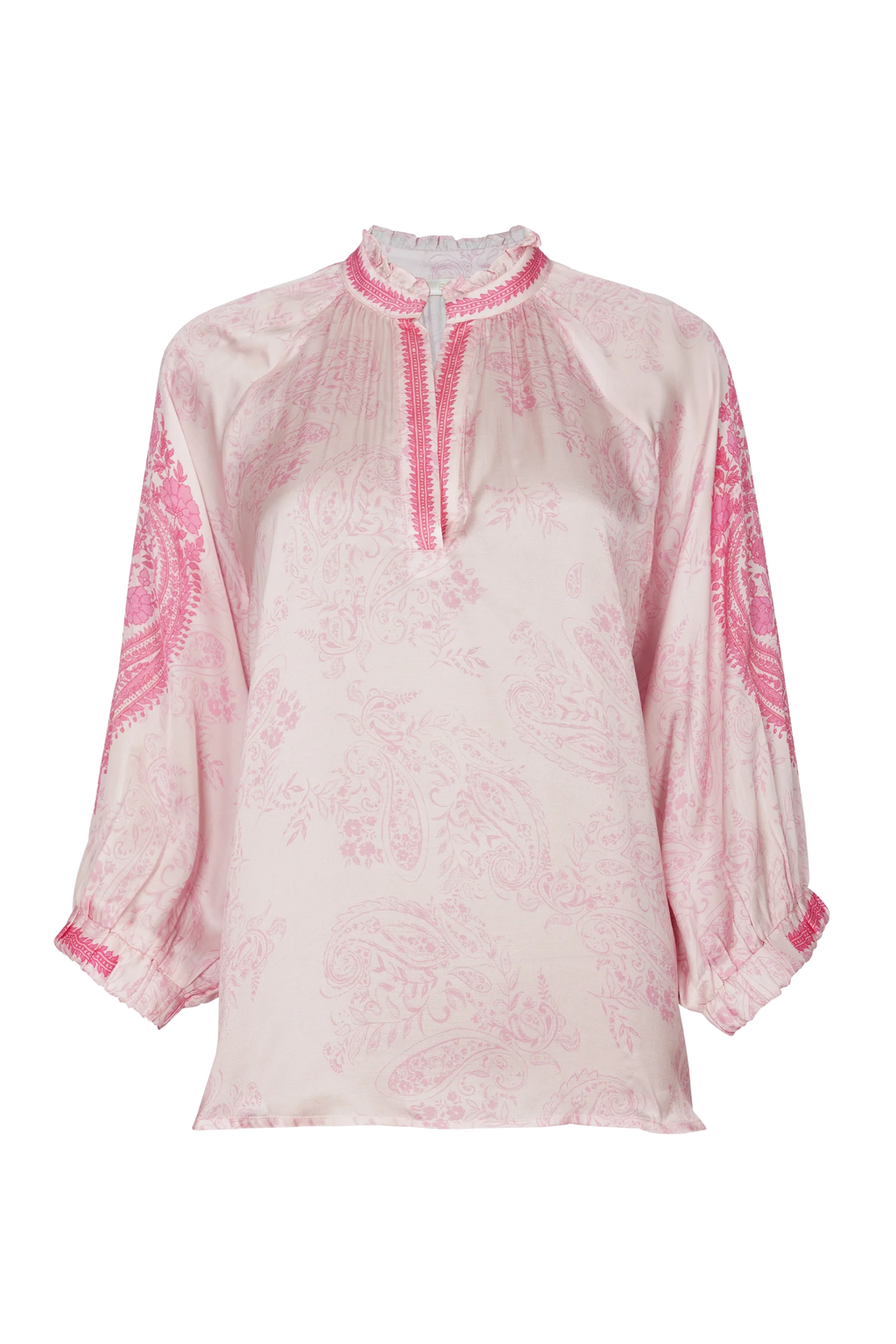 BRDR Hycinth Blouse - Pink Paisley