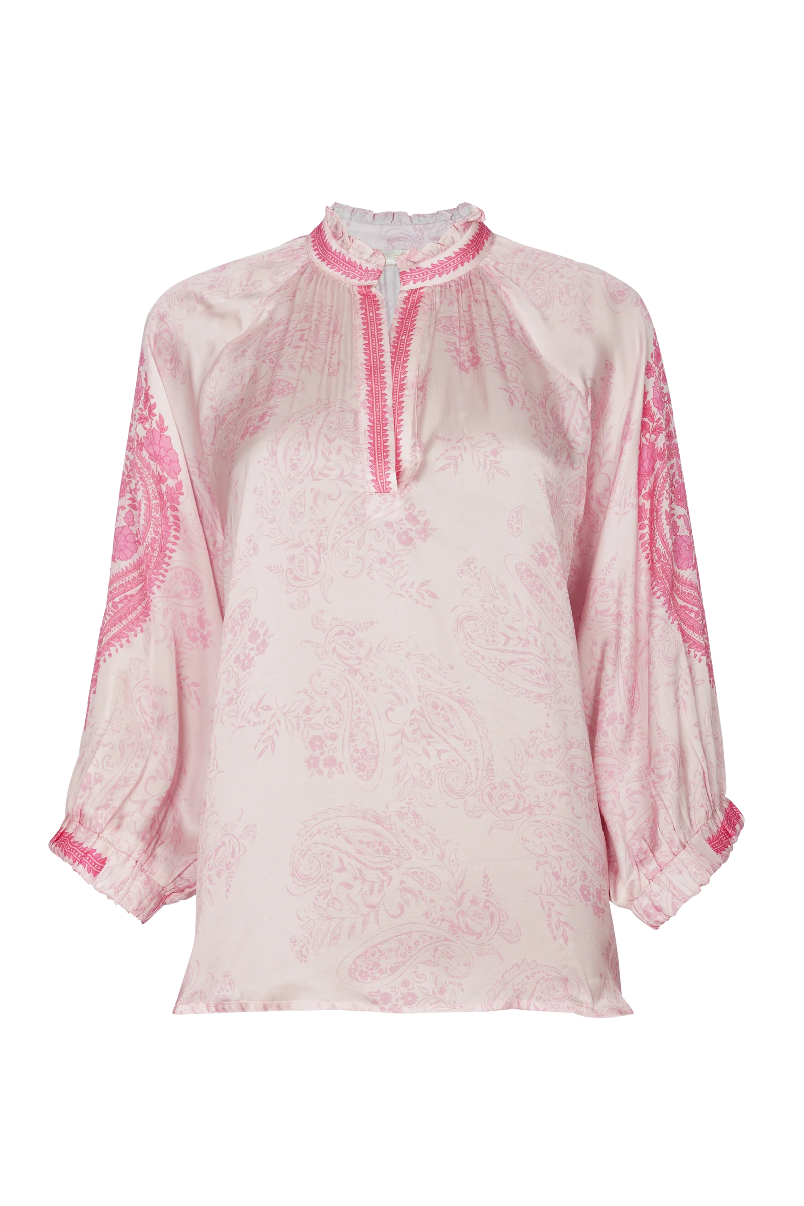 BRDR Hycinth Blouse - Pink Paisley