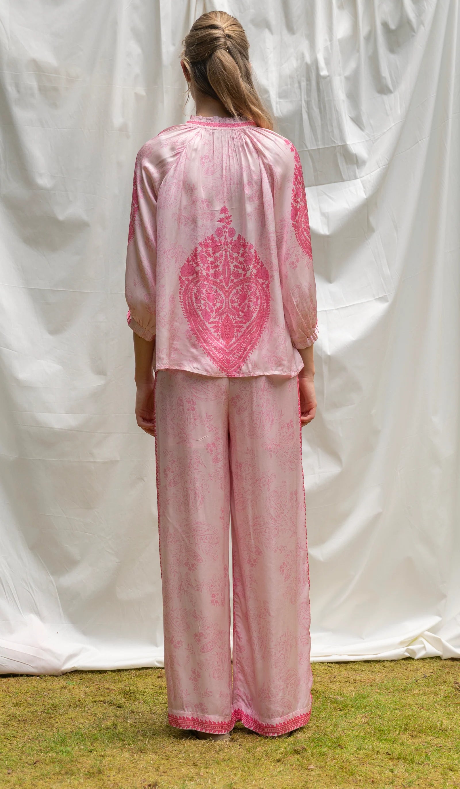BRDR Hycinth Pant - Pink Paisley
