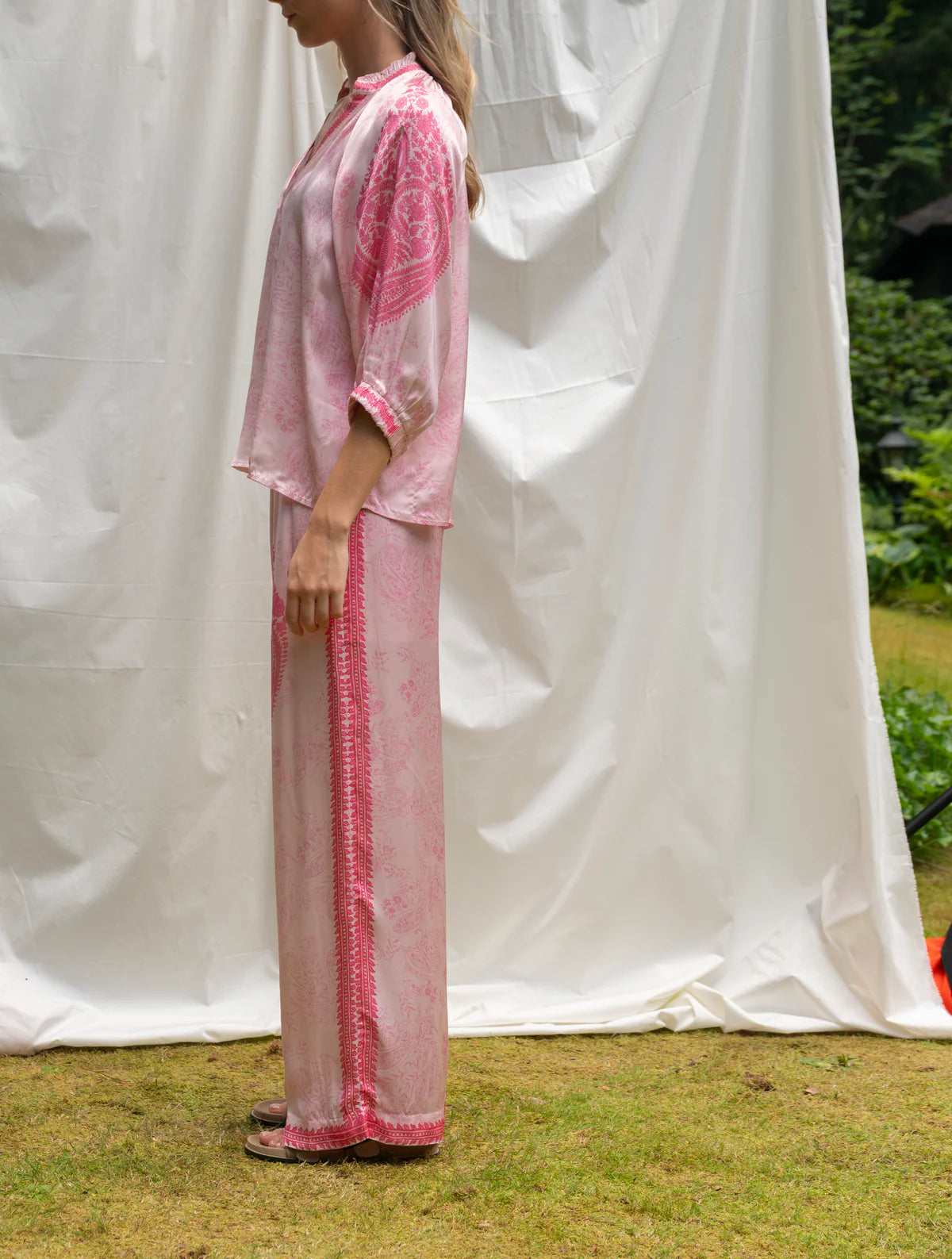 BRDR Hycinth Pant - Pink Paisley
