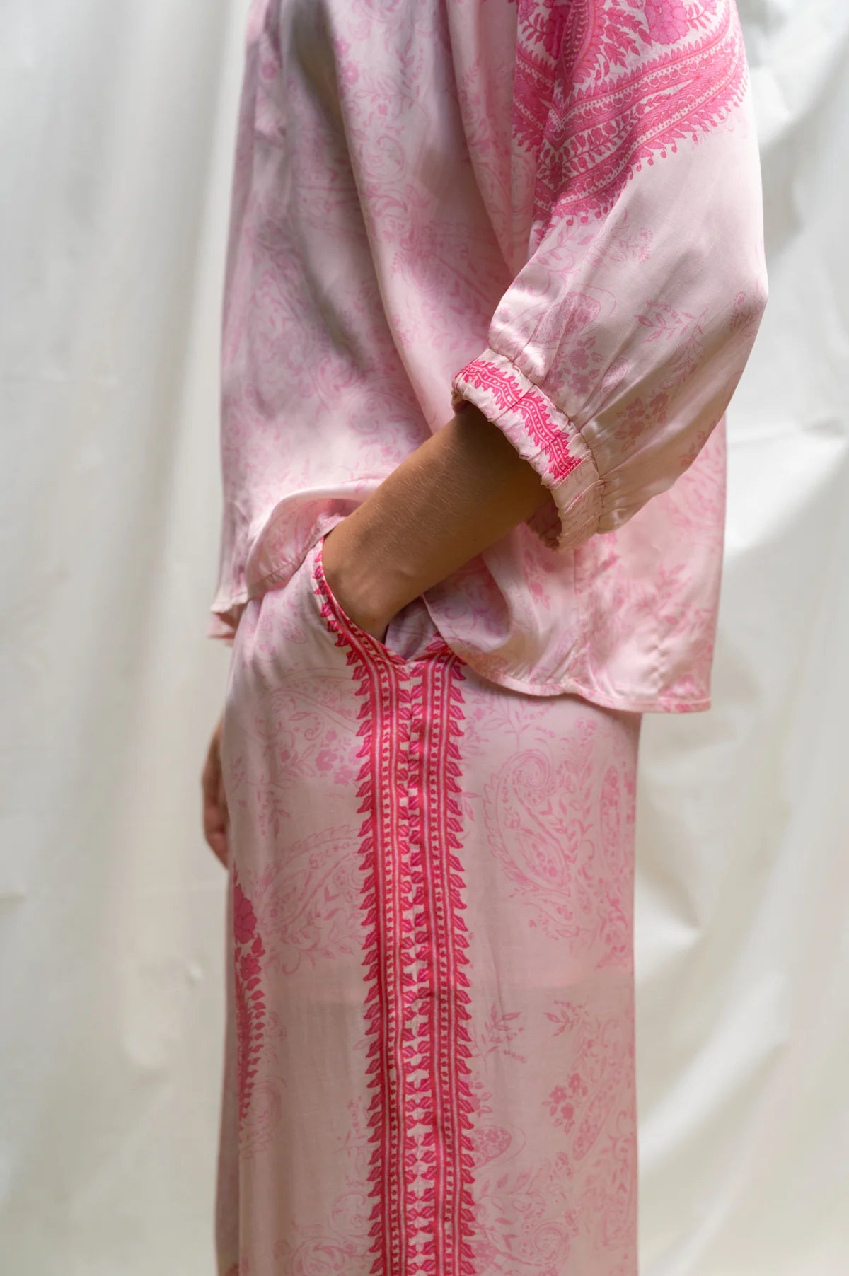 BRDR Hycinth Pant - Pink Paisley