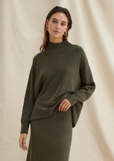 Charli Alma Sweater - Khaki