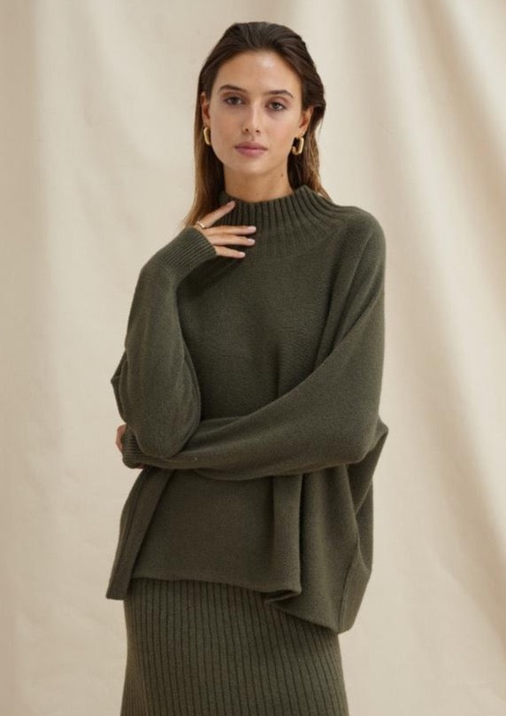 Charli Alma Sweater - Khaki