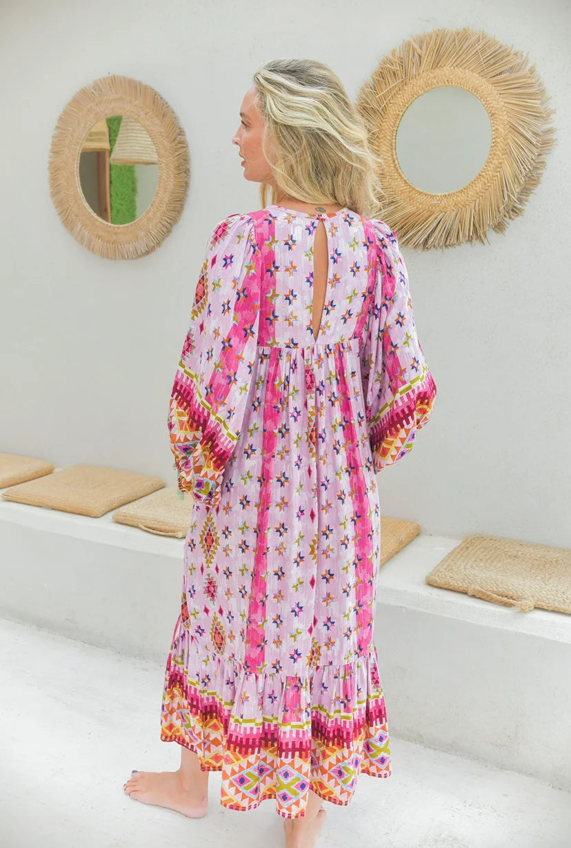Jaase Camille Maxi Dress- Lost Tribe Print