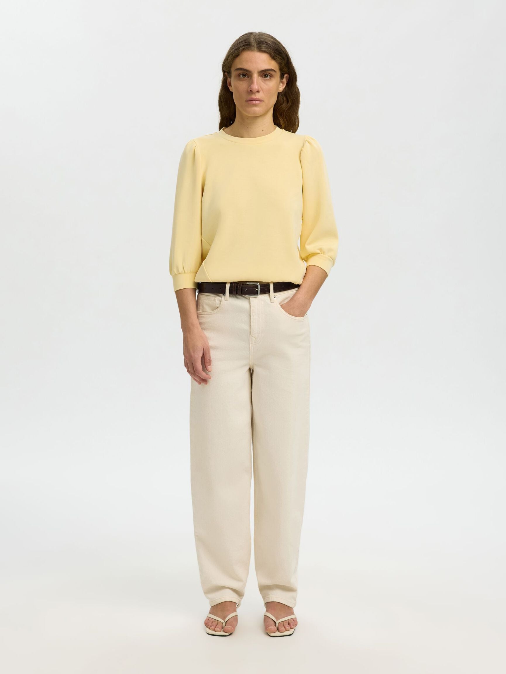 Selected Femme Tenny Sweatshirt - Straw