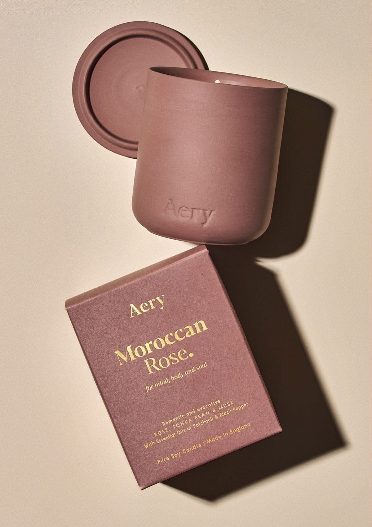 Aery Moroccan Rose Scented Candle