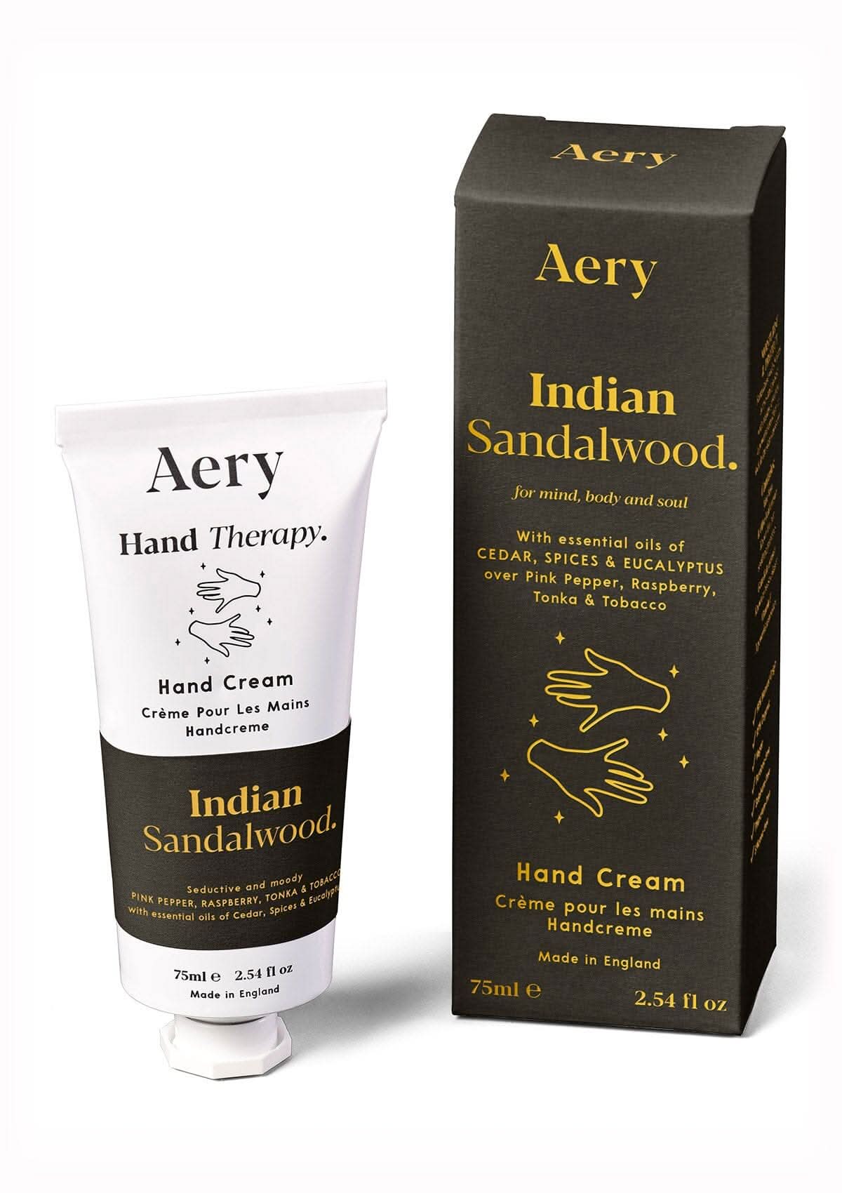 Aery Indian Sandalwood Hand Cream - Pepper Raspberry and Tonka