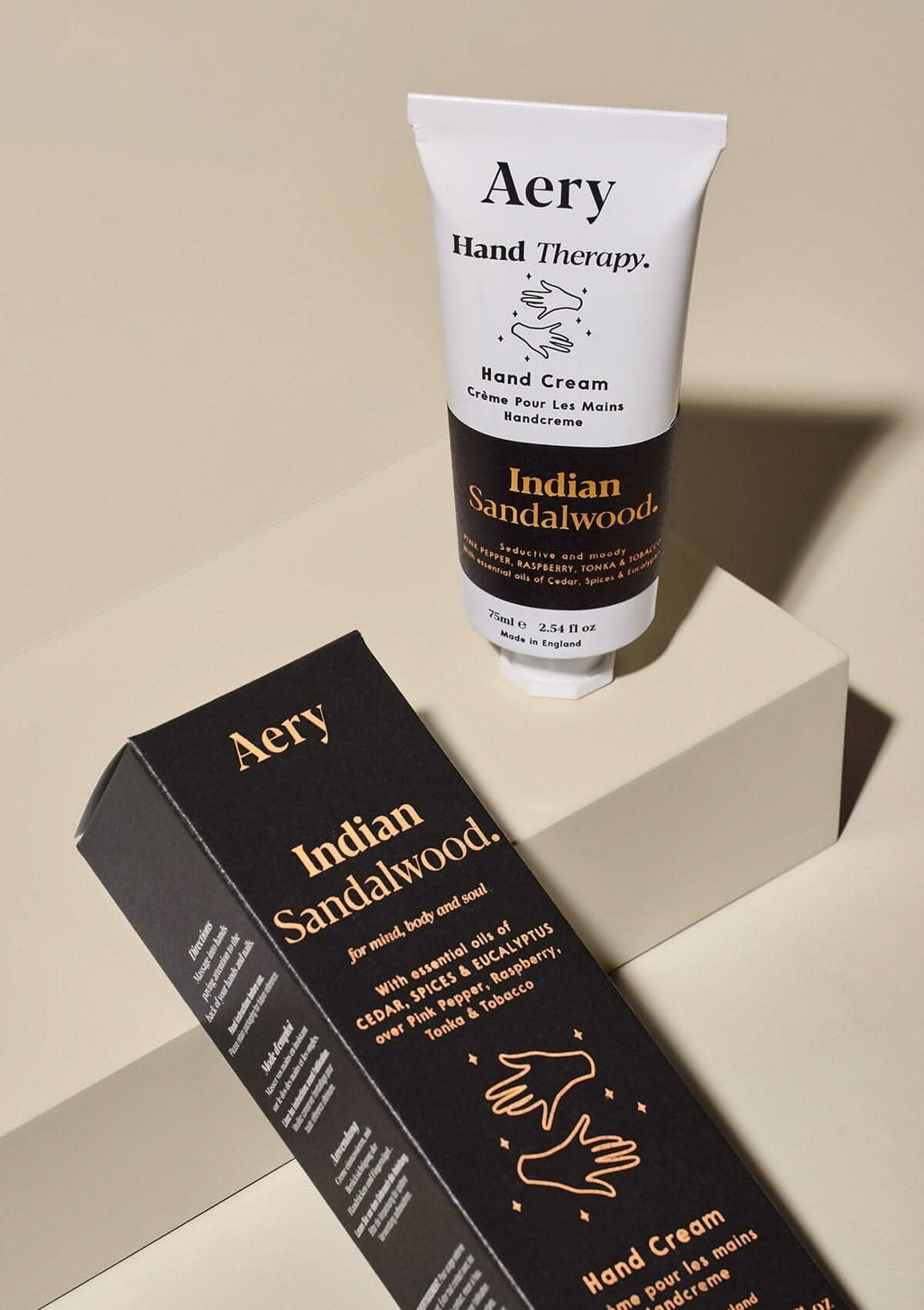 Aery Indian Sandalwood Hand Cream - Pepper Raspberry and Tonka