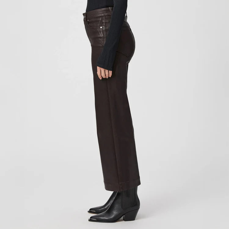 Paige Anessa Wide Leg Jeans - Luxecoat Brown