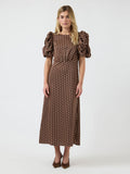 YAS Pella Midi Dress - Pinecone