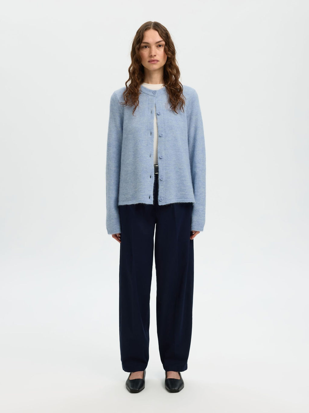 Selected Femme Lulu Cardigan - Cashmere Blue