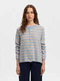 Selected Femme Lulu Cardigan - Cashmere Blue Stripe