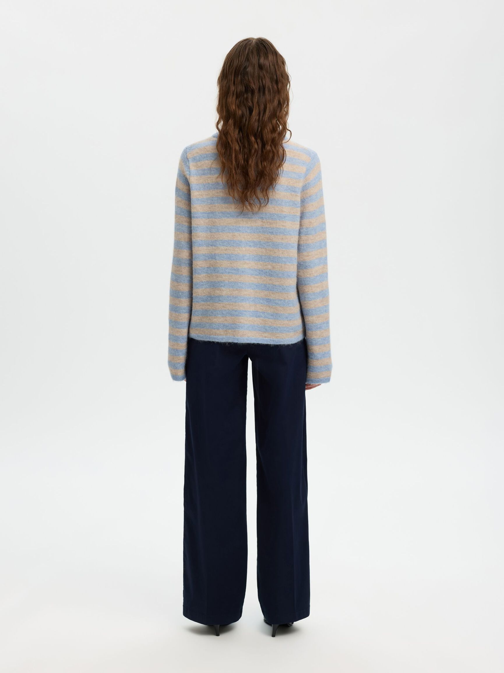 Selected Femme Lulu Cardigan - Cashmere Blue Stripe