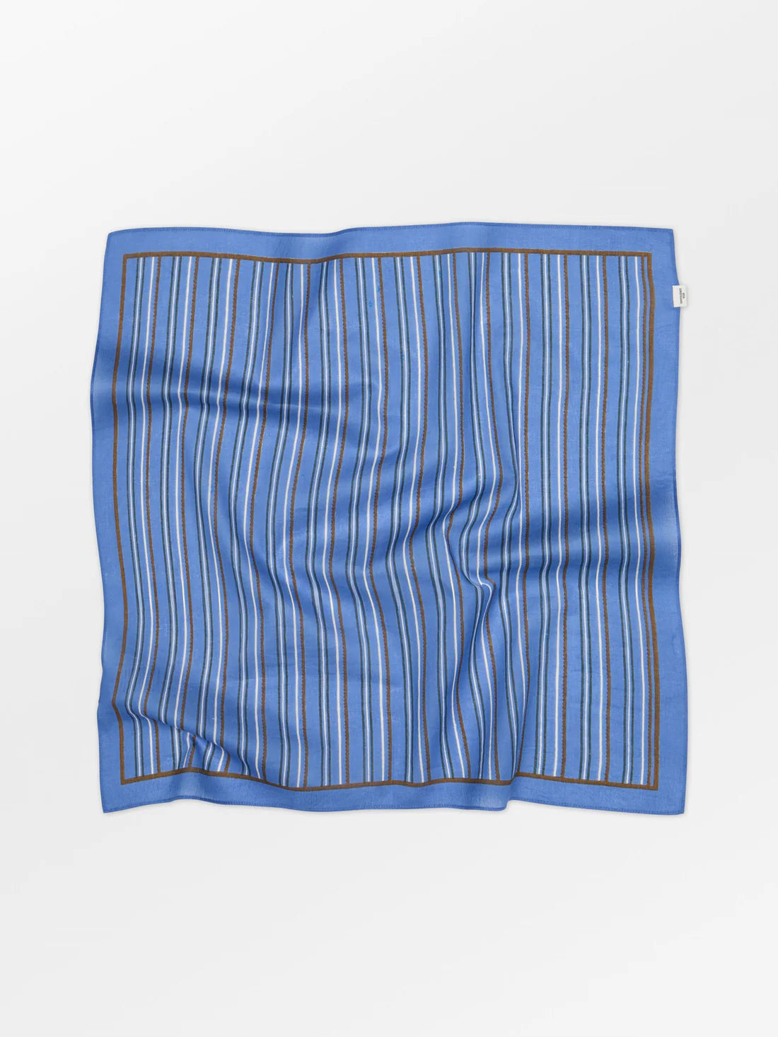 Becksondergaard Scallopia Striped Cotta Scarf - Azure Blue