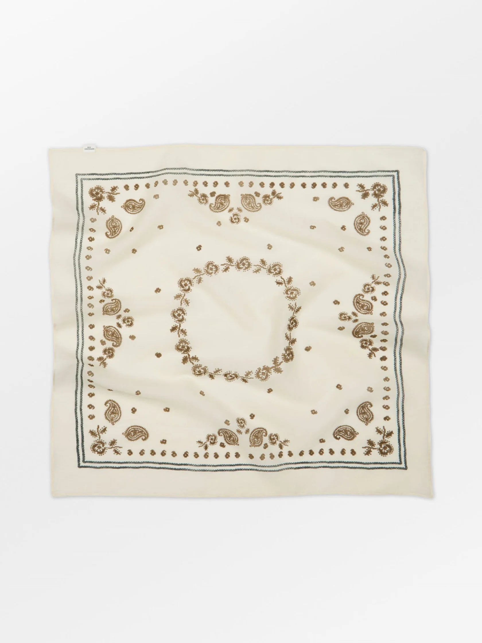 Becksondergaard Bloom Paisley Cotta Scarf - Birch White