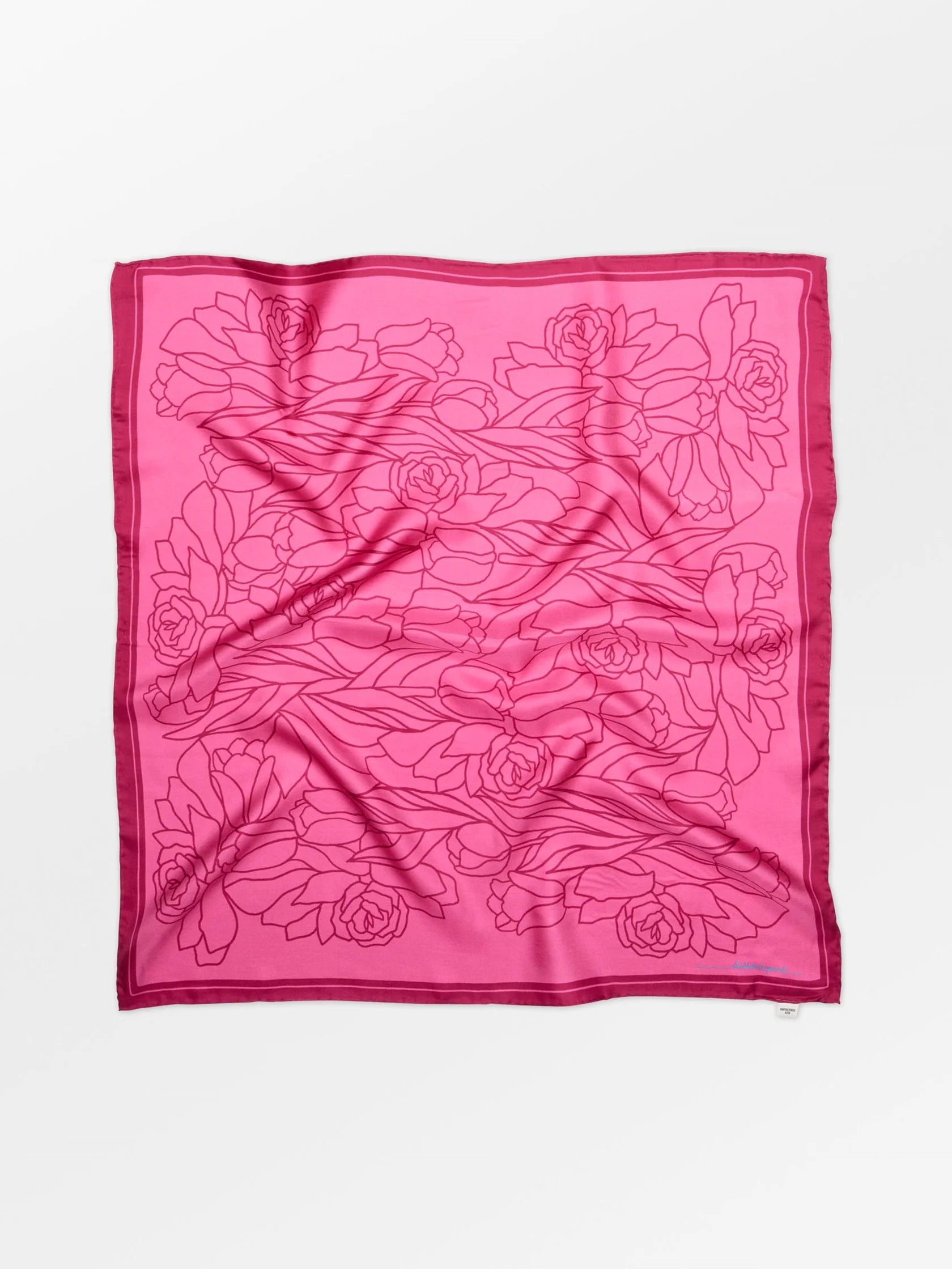 Becksondergaard Stencia Tulip Sia Scarf - Vivacious Pink