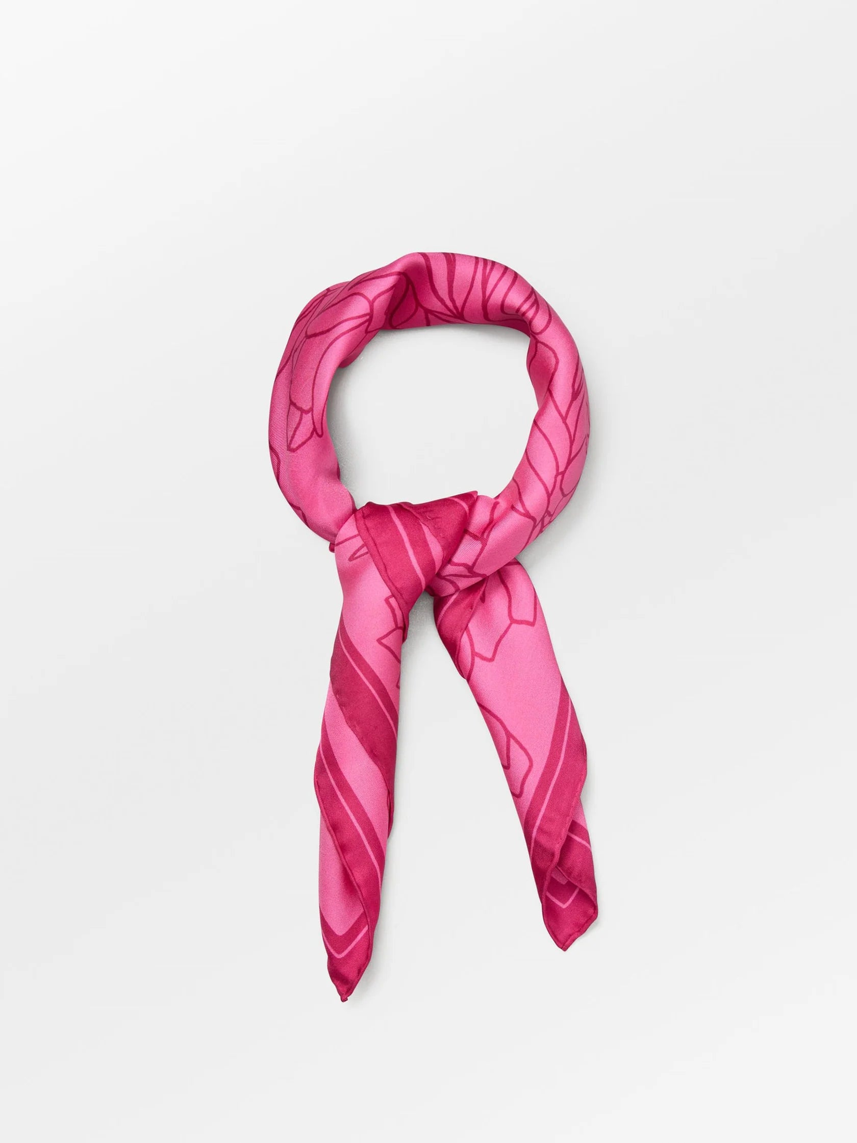 Becksondergaard Stencia Tulip Sia Scarf - Vivacious Pink