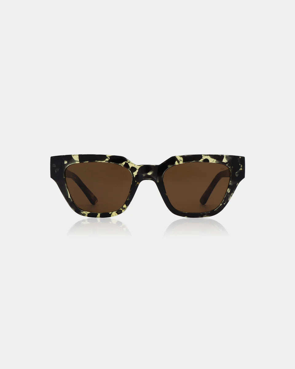 A. Kjærbede Kaws Sunglasses - Black/ Yellow Tortoise