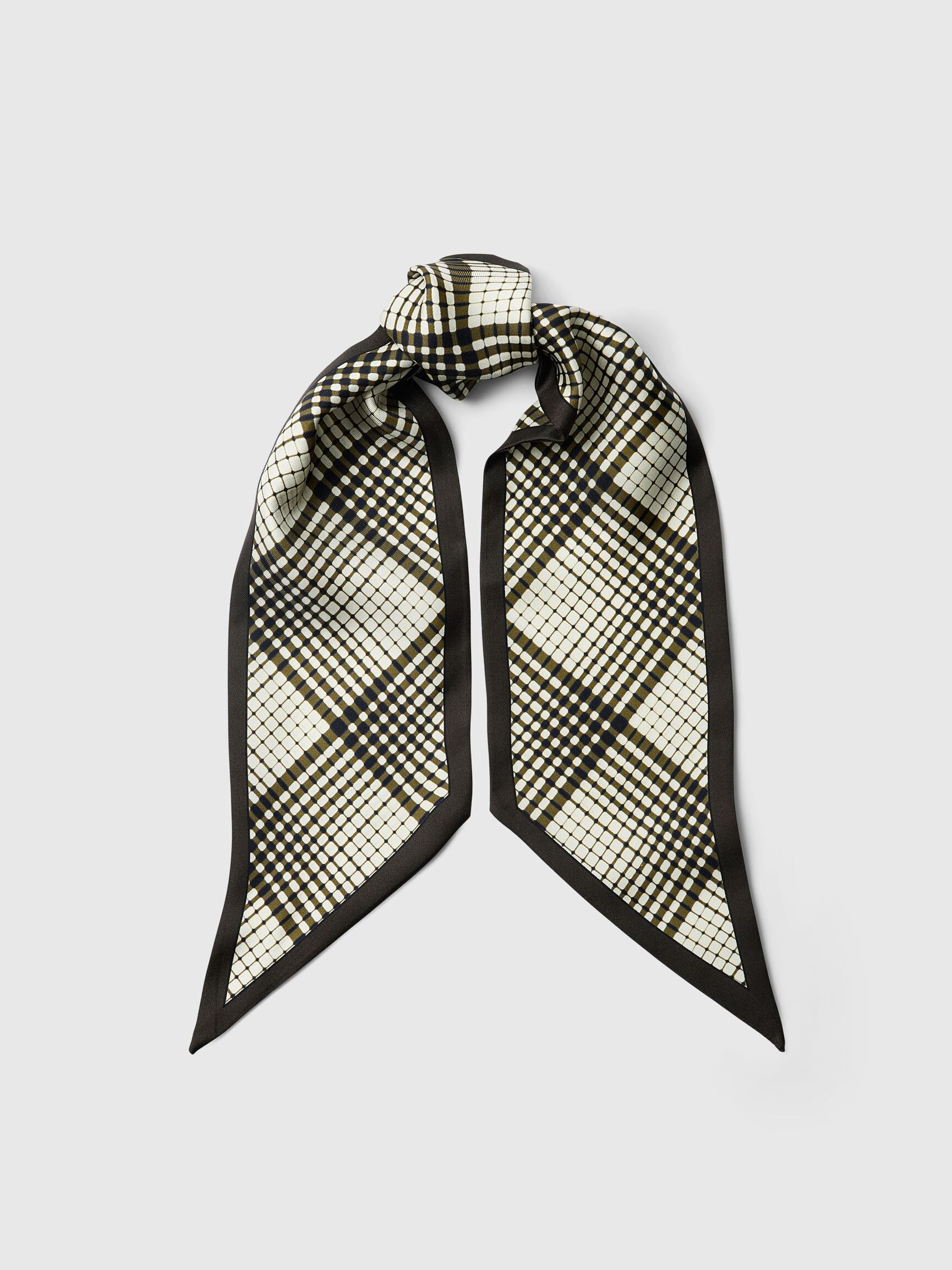 Selected Femme Silk Scarf - Chocolate Chip