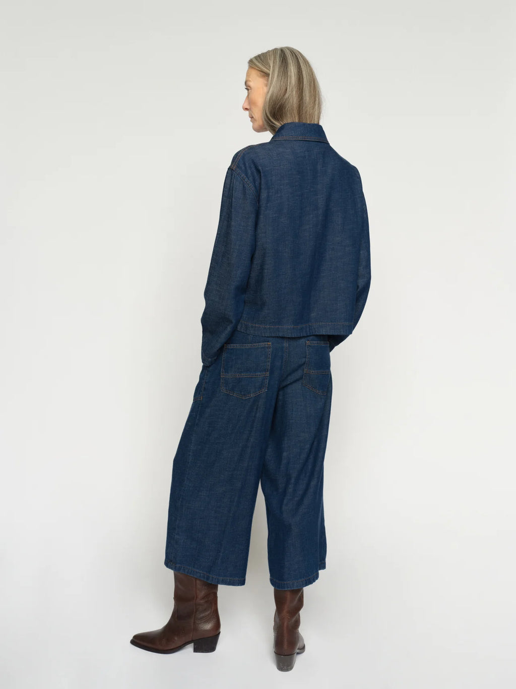Mos Mosh Culottes Arge Jeans - Dark Blue
