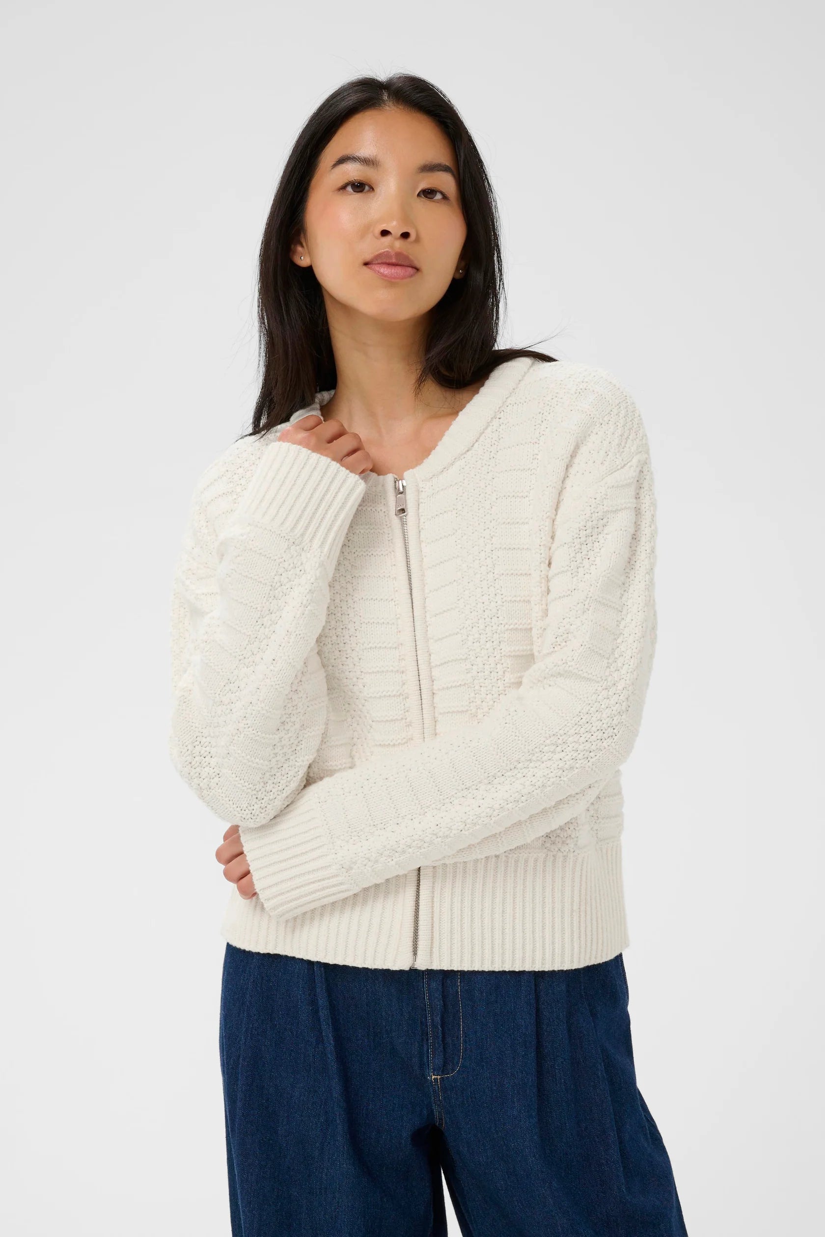 Part Two Aniela Cardigan - Whisper White