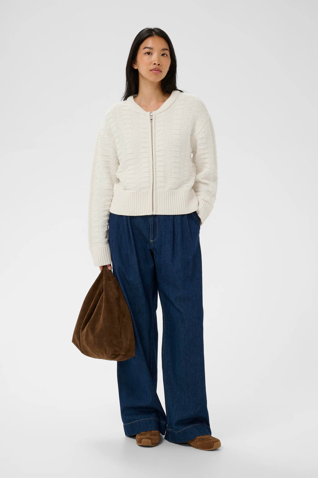 Part Two Aniela Cardigan - Whisper White