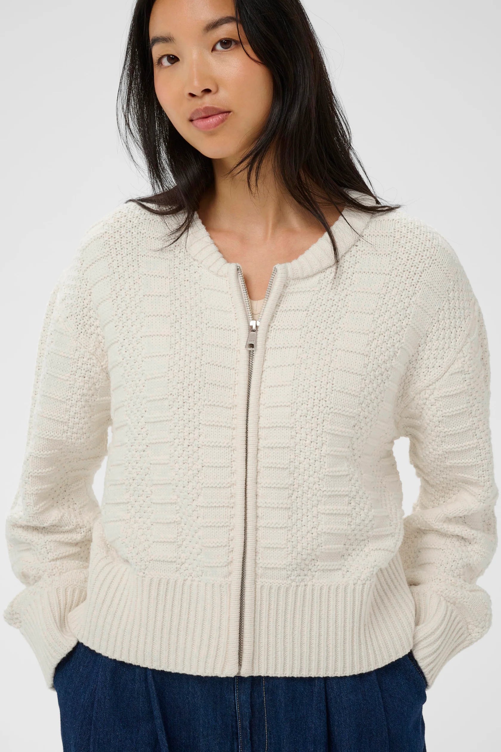 Part Two Aniela Cardigan - Whisper White