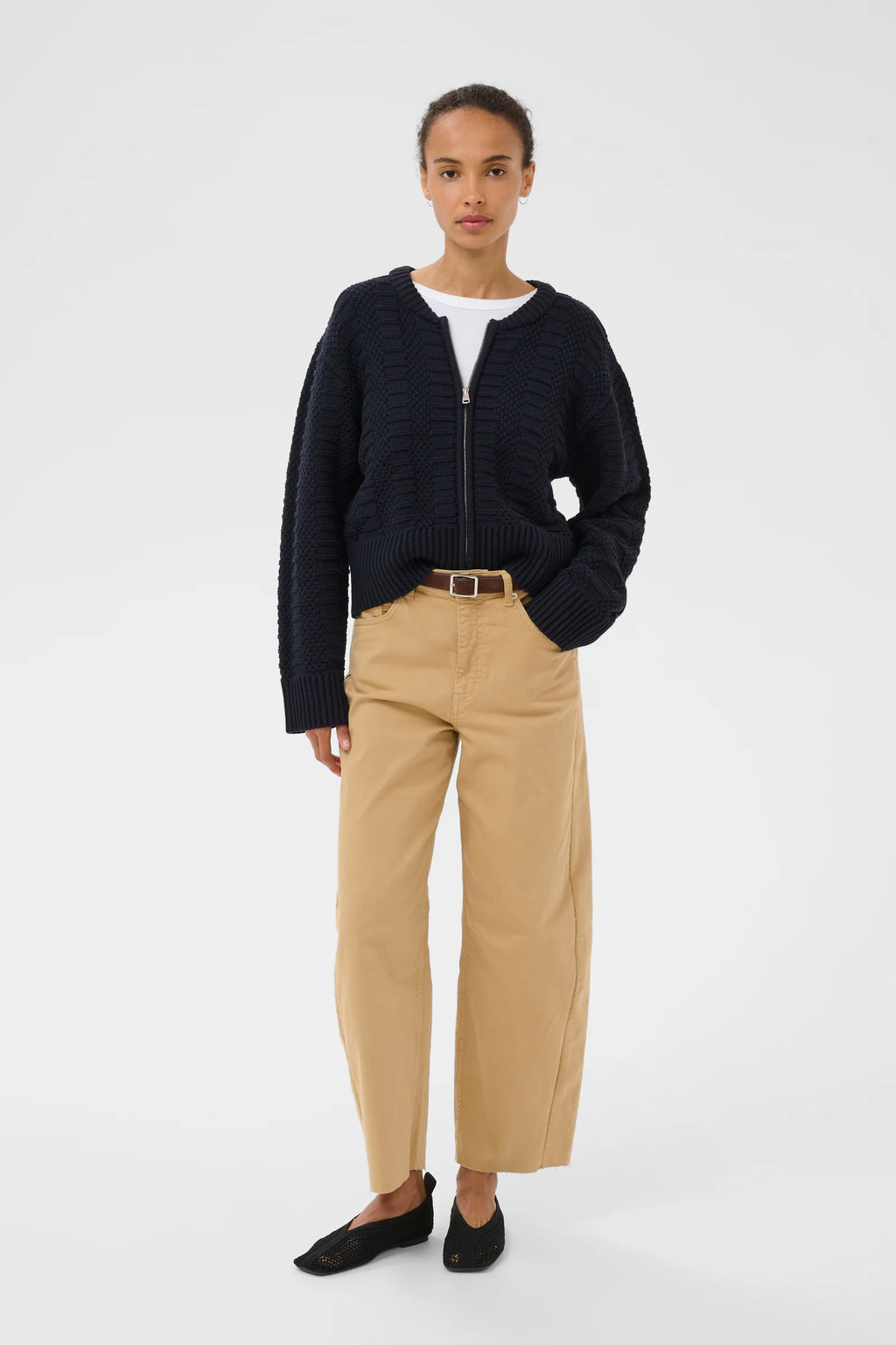 Part Two Aniela Cardigan - Dark Navy