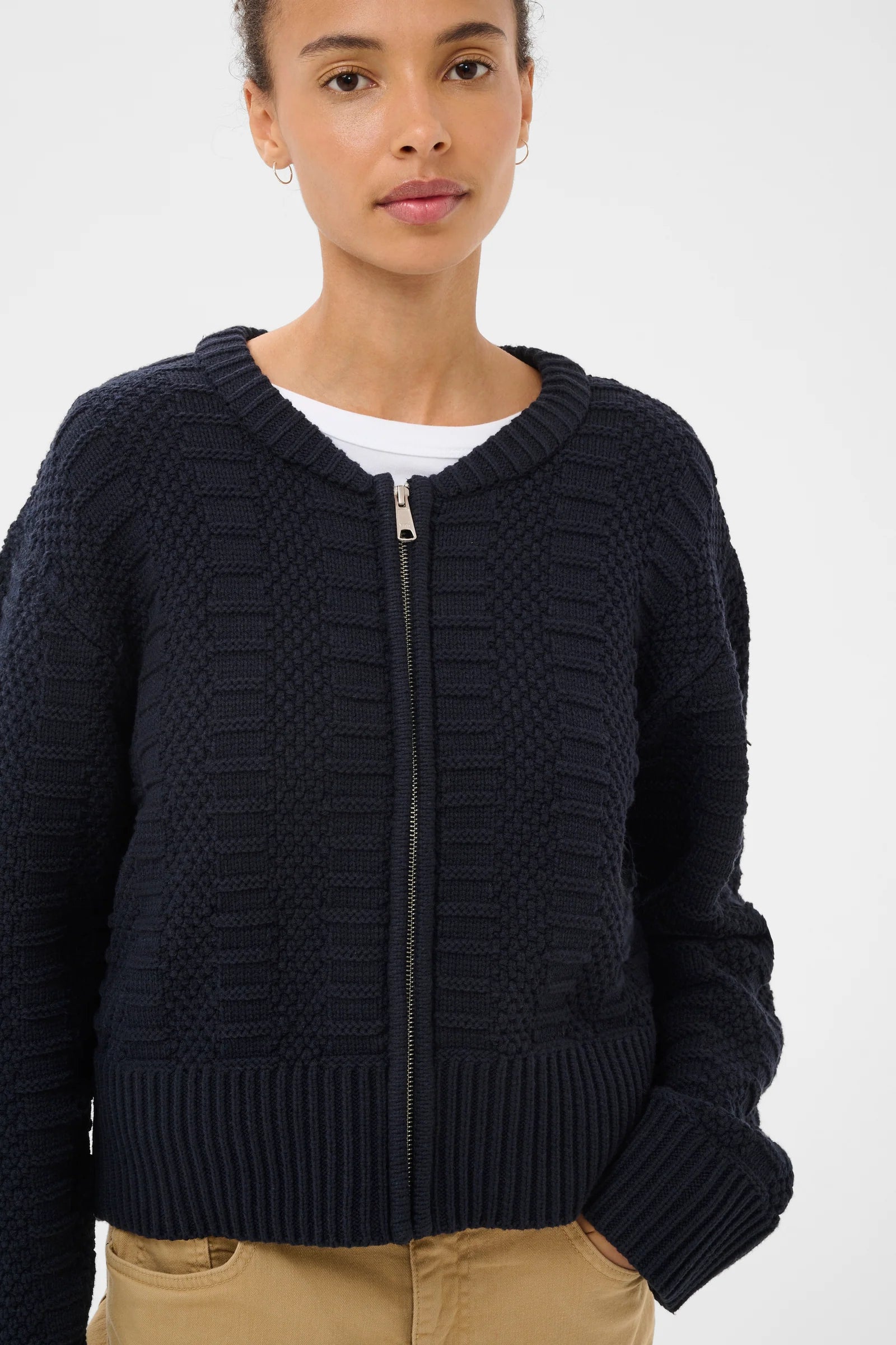 Part Two Aniela Cardigan - Dark Navy