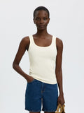 Selected Femme Wanna Tank - Snow White