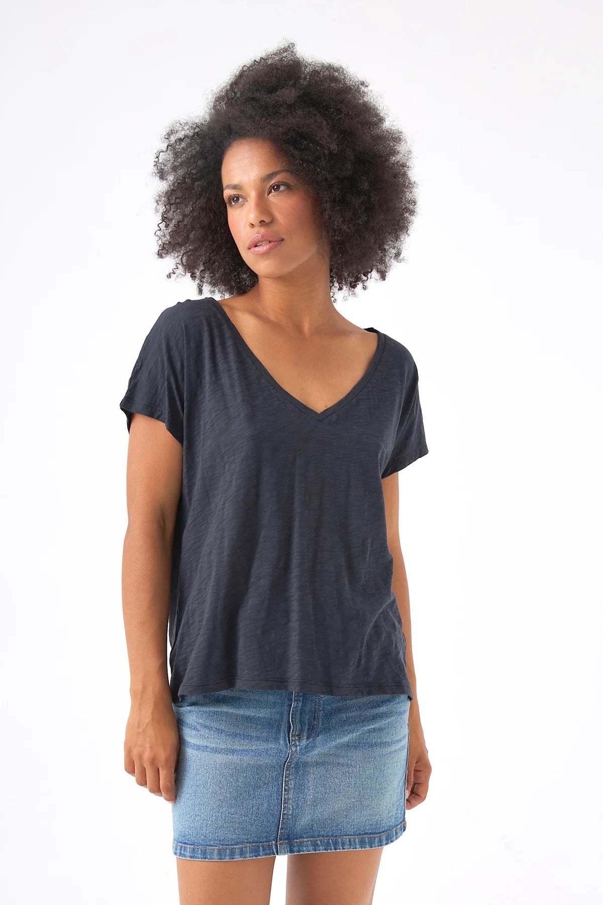 Chico Soleil Roxy T-Shirt - Charcoal