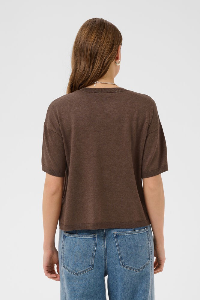 Saint Tropez Mila Short Sleeve Pullover - Brown