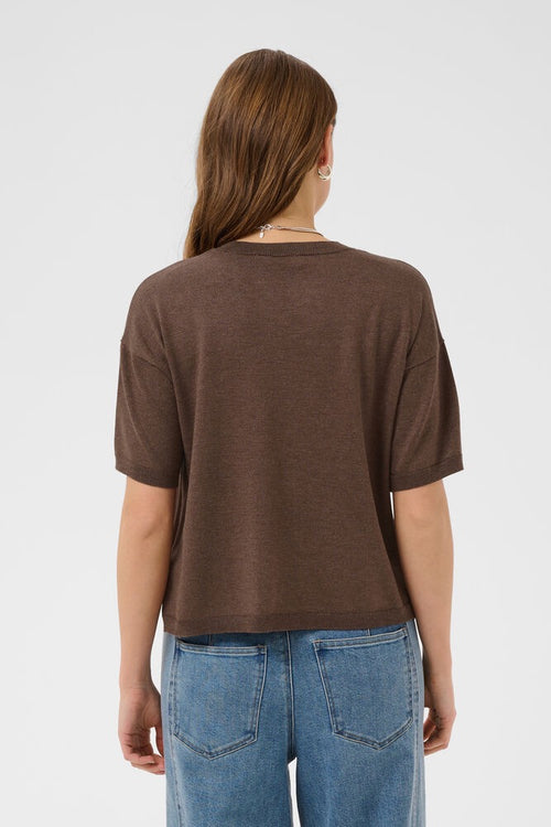 Saint Tropez Mila Short Sleeve Pullover - Brown