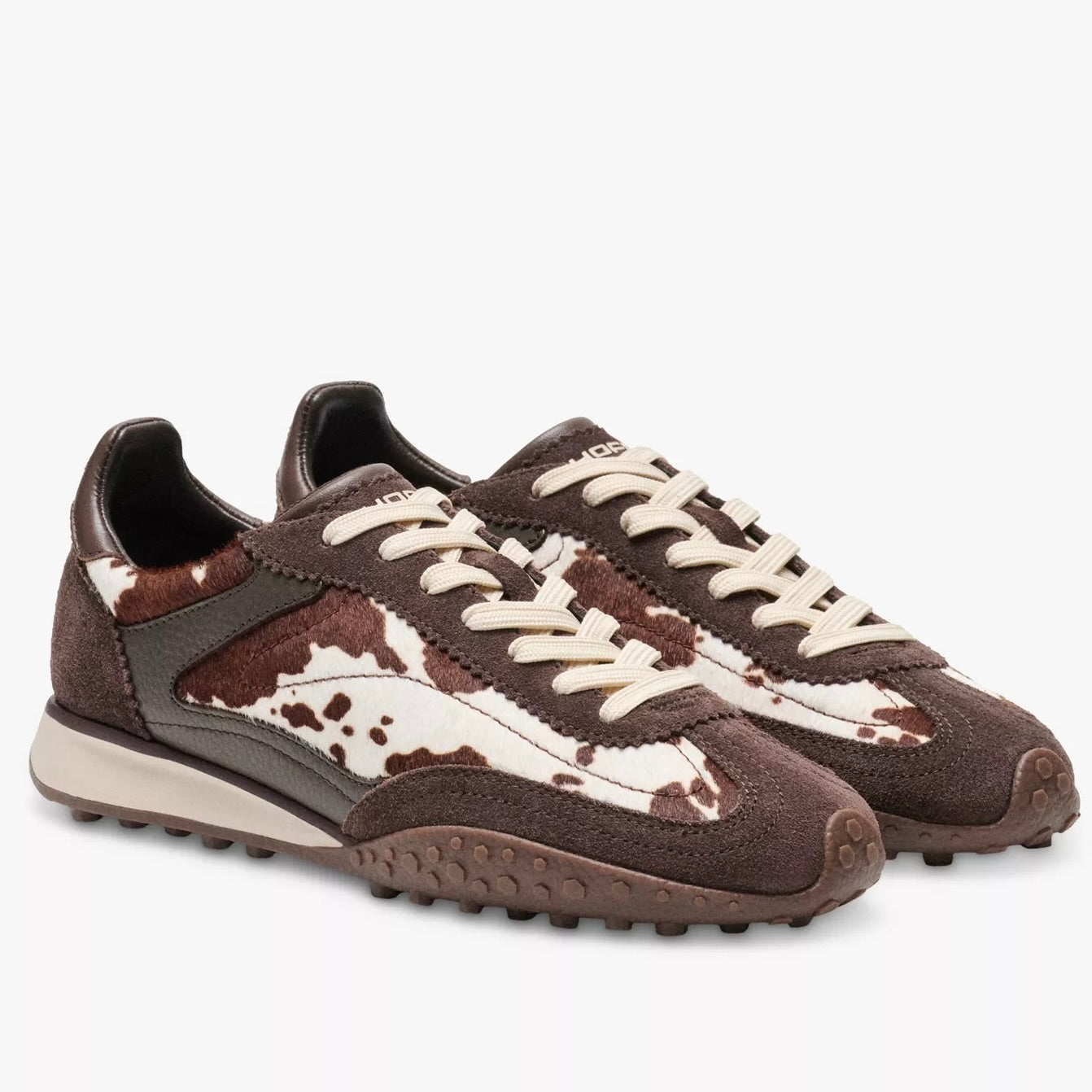 Hoff Bridge Trainers - Brown with Animal Print
