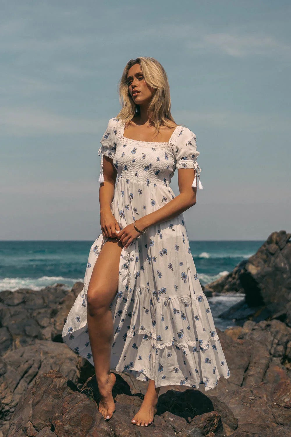 Jaase Juneberry Print Lottis Maxi Dress - White