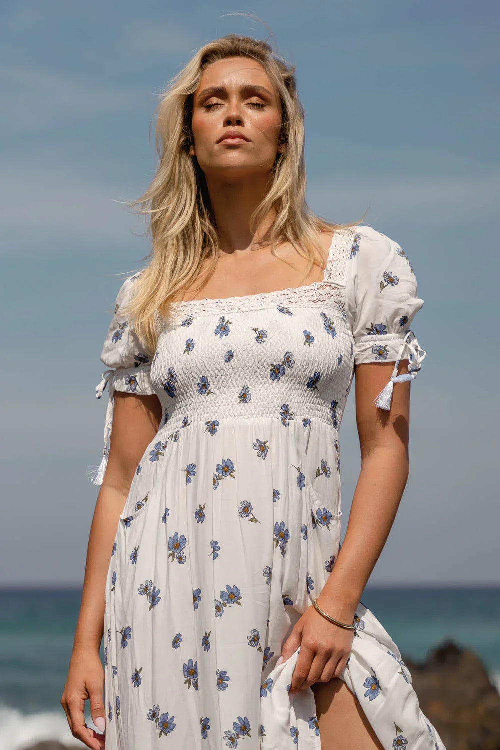Jaase Juneberry Print Lottis Maxi Dress - White